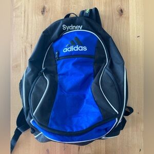 Adidas Stadium II Backpack Sports Soccer Multipurpose Black/Blue